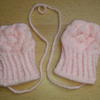 Nr. H 8 STA Baby-Handschuhe Zarte Blüte