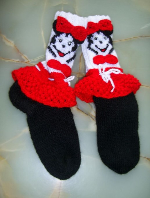 Nr. S 7 STA MickiMaus-Socken-Größe 38-24cm